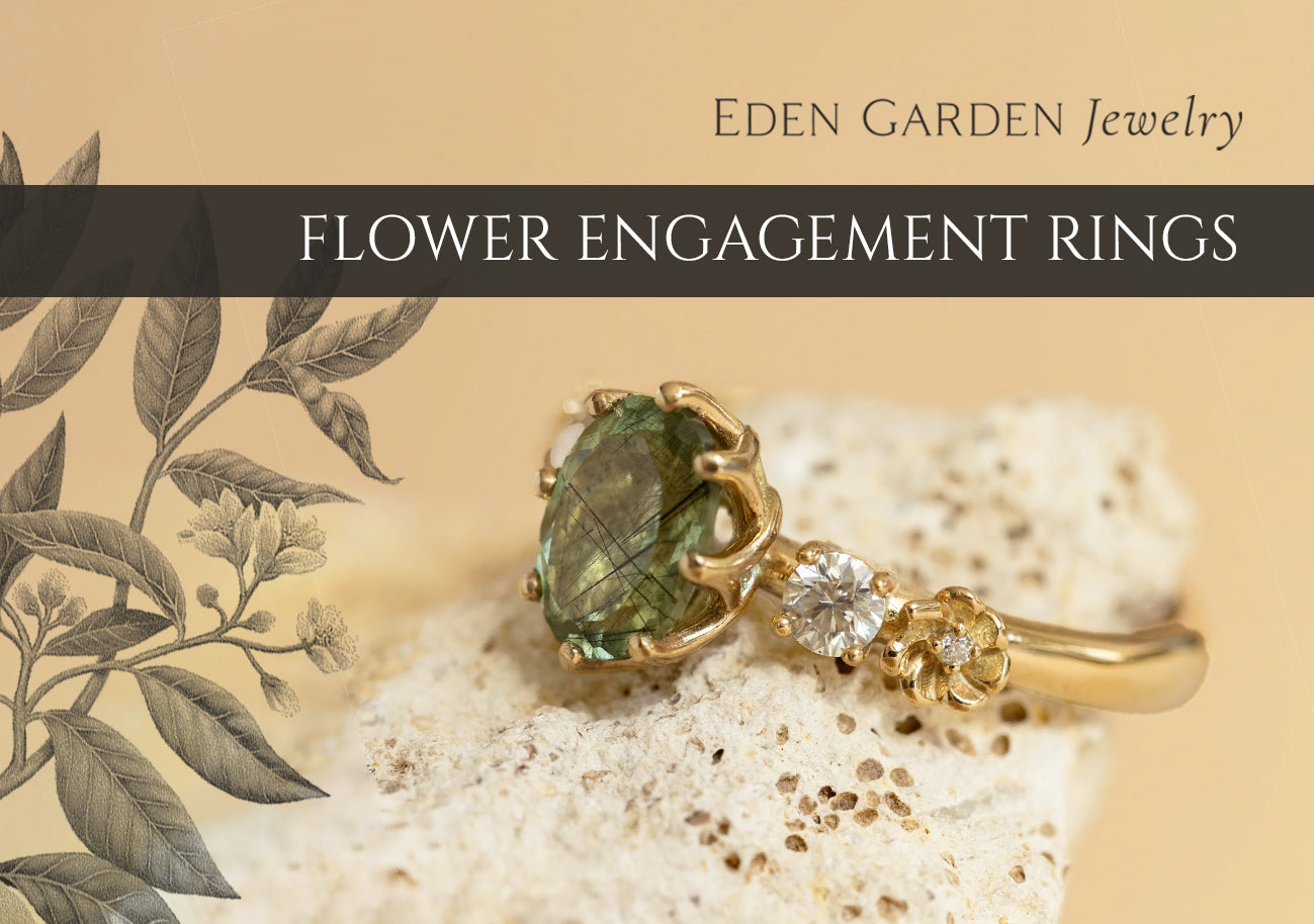 manipuleren Diploma mannetje Flower rings | Eden Garden Jewelry™