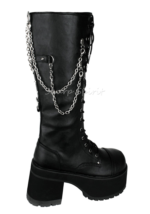 mens platform boots goth