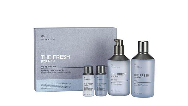 THE FACE SHOP The Fresh For Men Hydrating Facial Skincare Set | Skin Care Set | BONIIK