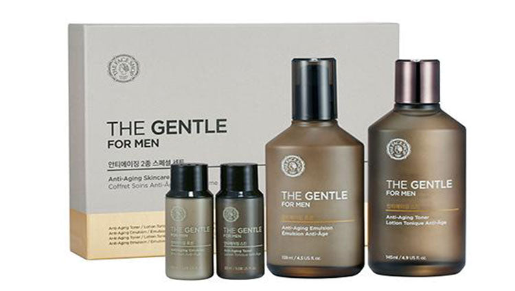 THE FACE SHOP The Gentle For Men Anti-Aging Skincare Gift Set | Skin Care Set | BONIIK