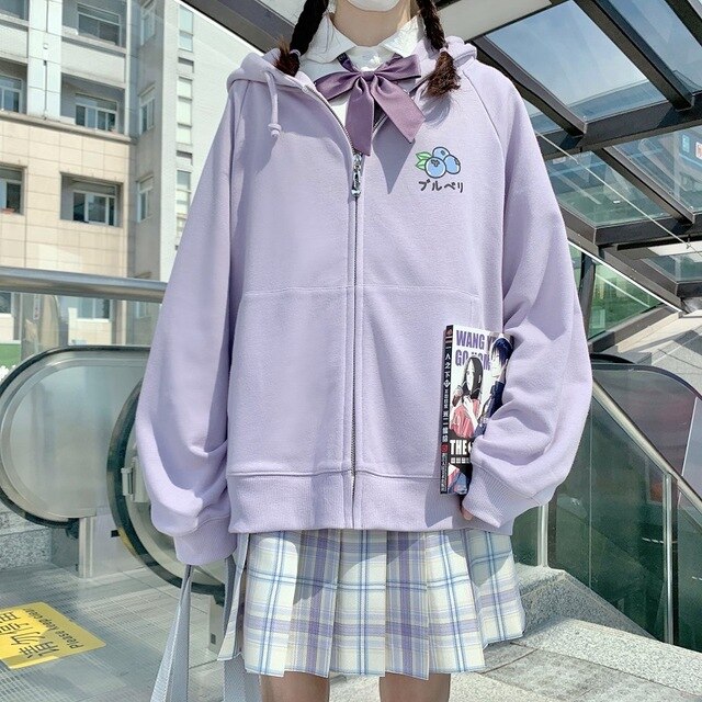Kawaii Fashion Japanese School Uniform Zip Up (5 – The Kawaii Factory