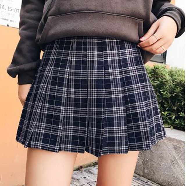 plaid skirt