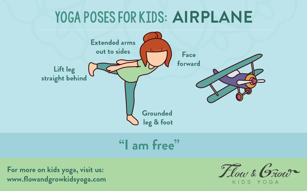 Airplane Yoga Poses for Kids