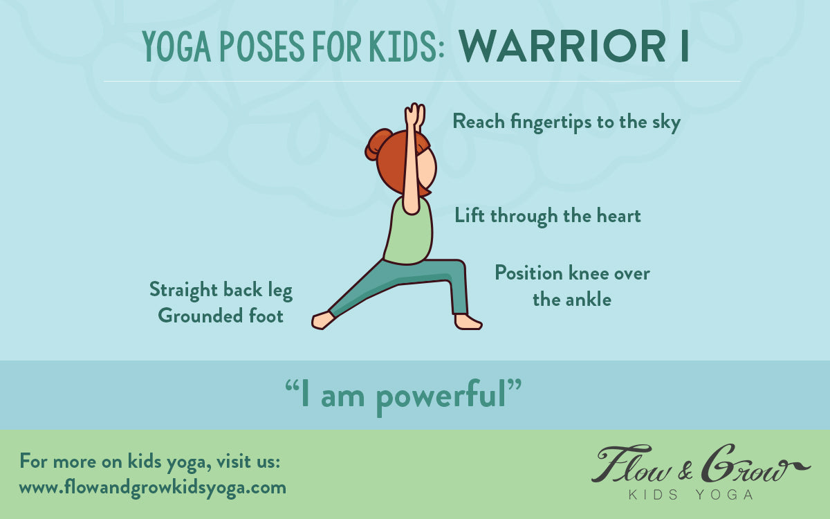 Warrior I Kids Yoga Poses