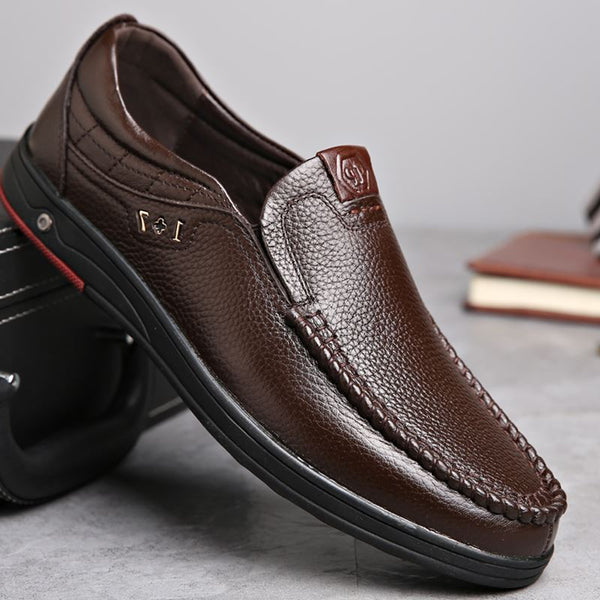 mens casual leather loafers