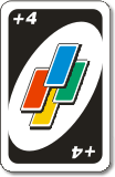 uno carte +4