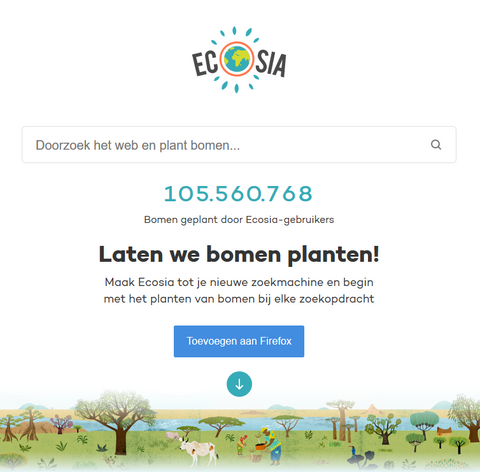 Ecosia - de zoekmachine die bomen plant