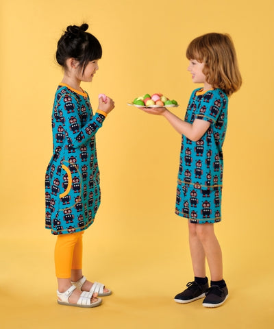 Robot jurk & pyjama Maxomorra Classic Collection 2020