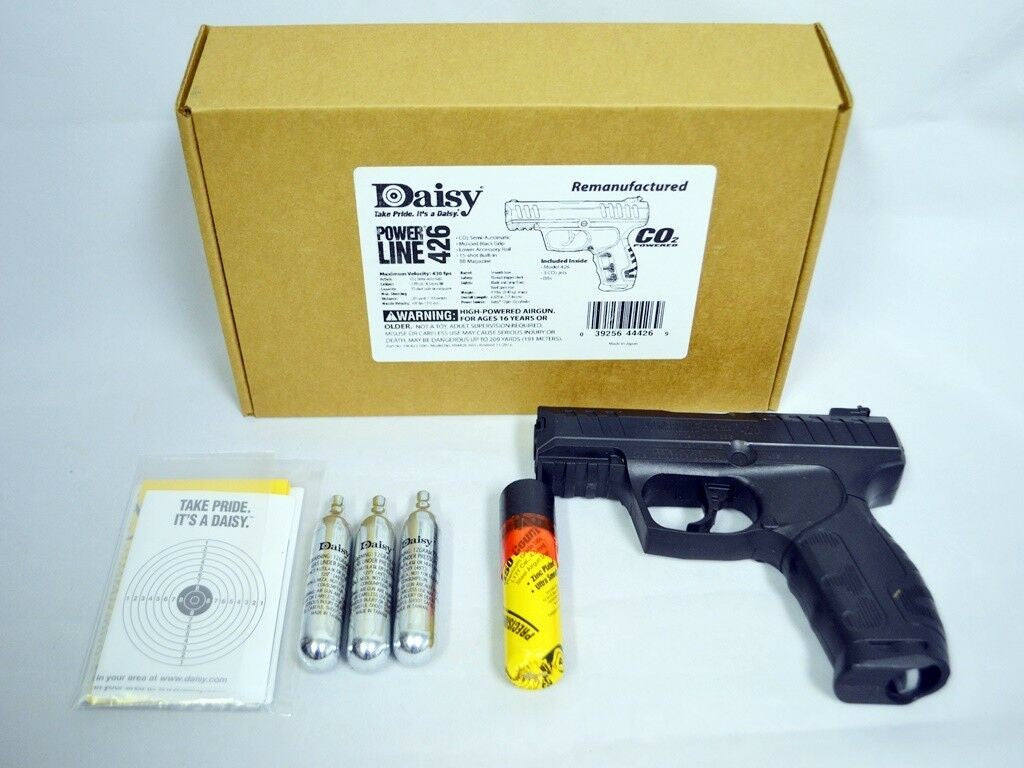 Daisy Powerline 426 CO₂ Air Pistol BB Gun, 430 fps (Refurbished - Like
