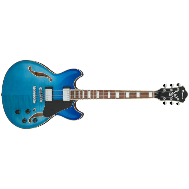 お得クーポン発行中 Ibanez AS73FM Azure Blue Gradation セミアコ