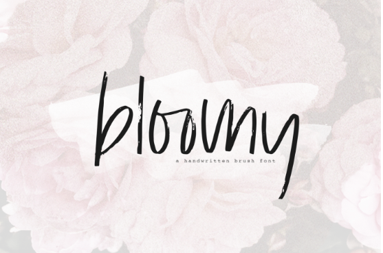 bloomy font