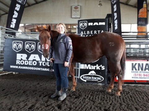 Bronwyn and Kate cowgirl rodeo polebending barrel racing horsemanship clinician coach confidence