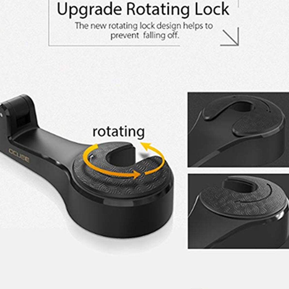 Car Seat Back Hooks with Phone Holder, 3 Colors