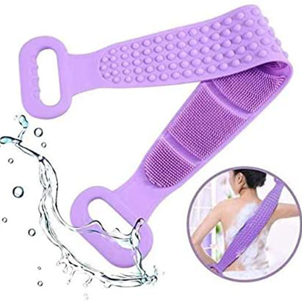 Silicone Bath Towel Exfoliating Body Brush 2 Packs, Easy to Clean