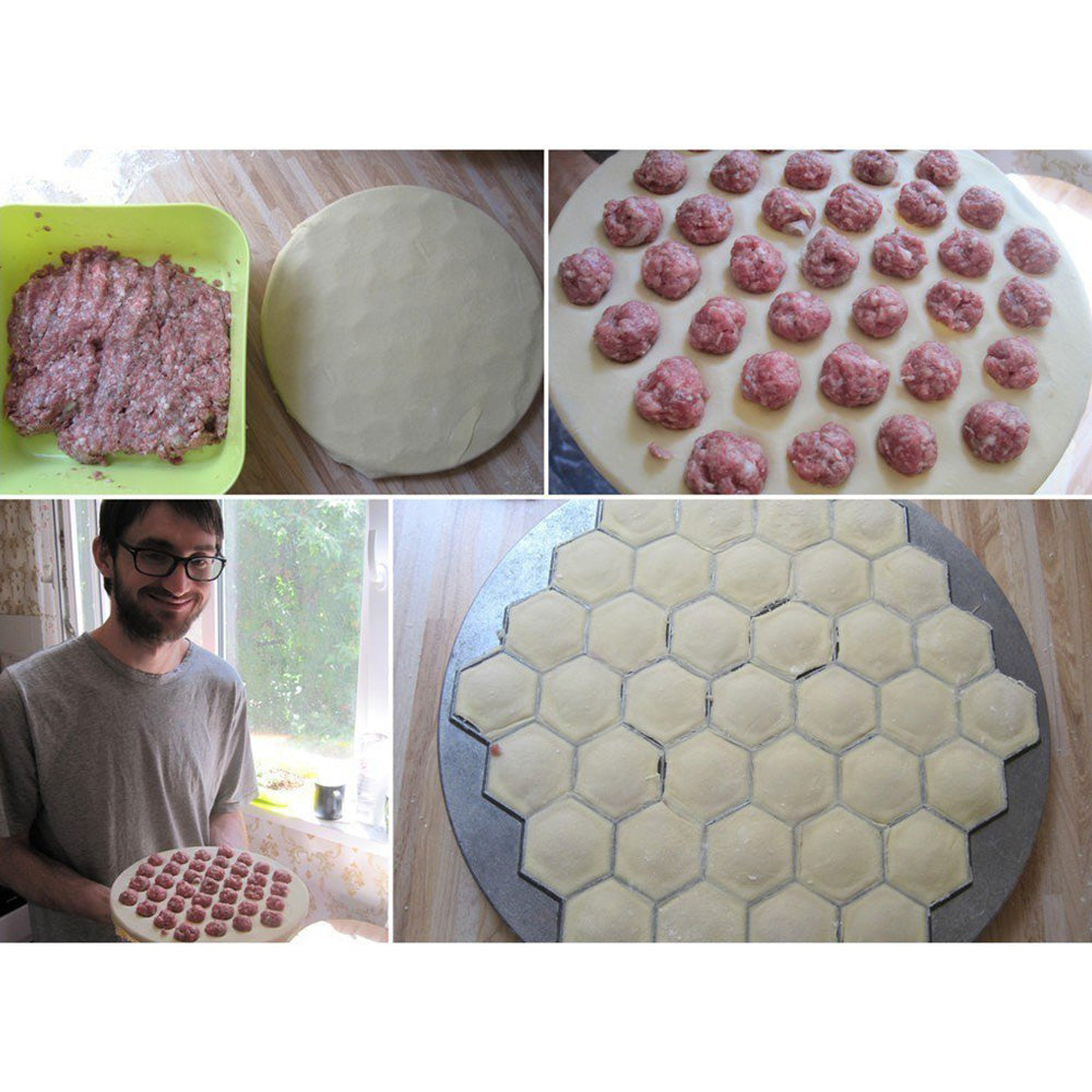 Genius Aluminum Alloy Dumpling Mould, 37 Holes!