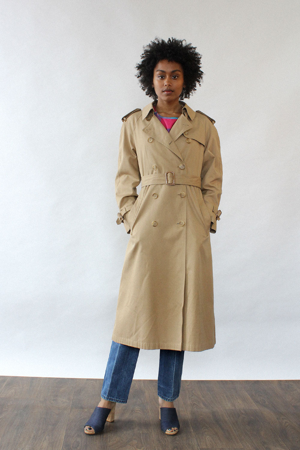 Evan Picone Trench Coat M