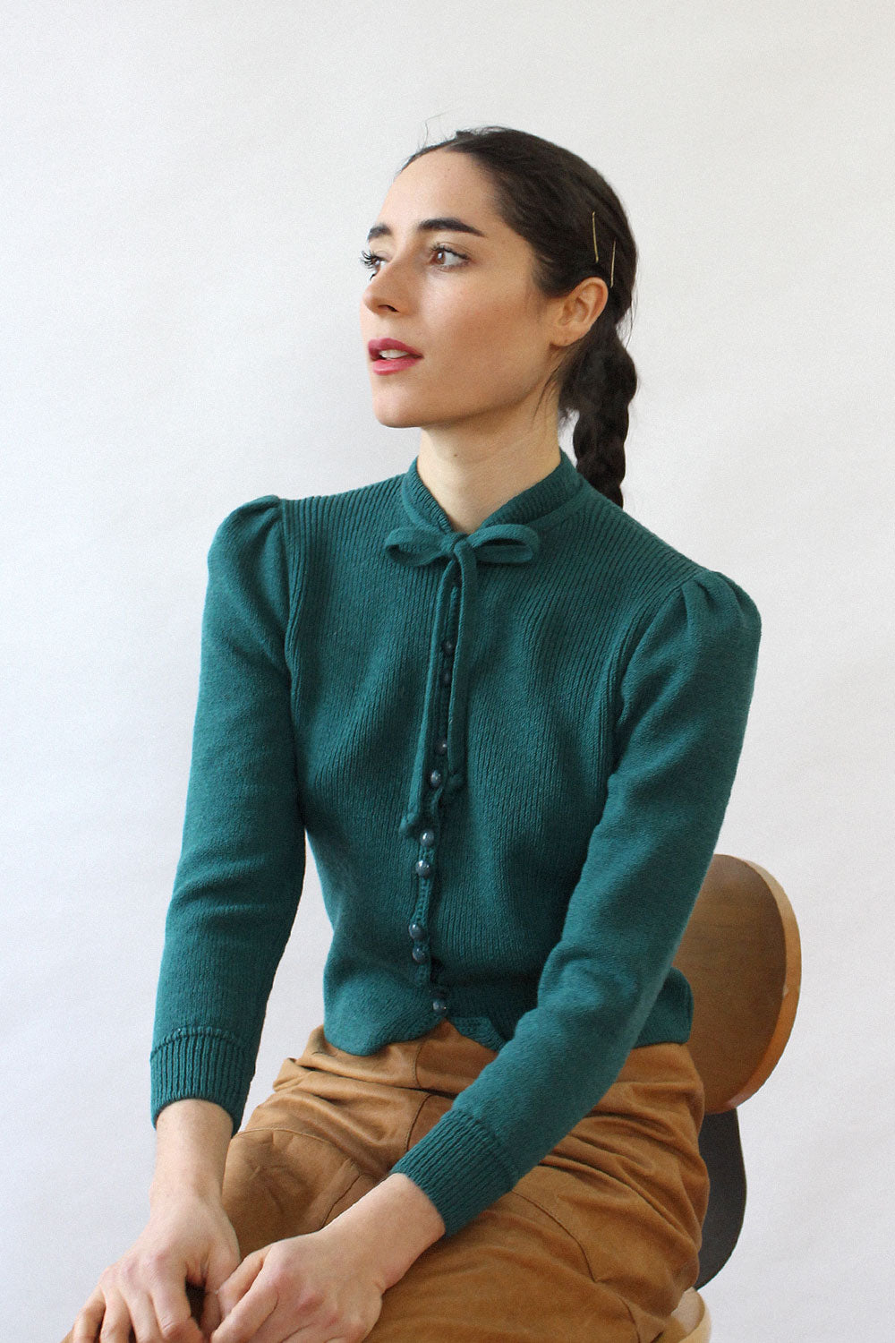 St. John Emerald Cardigan S