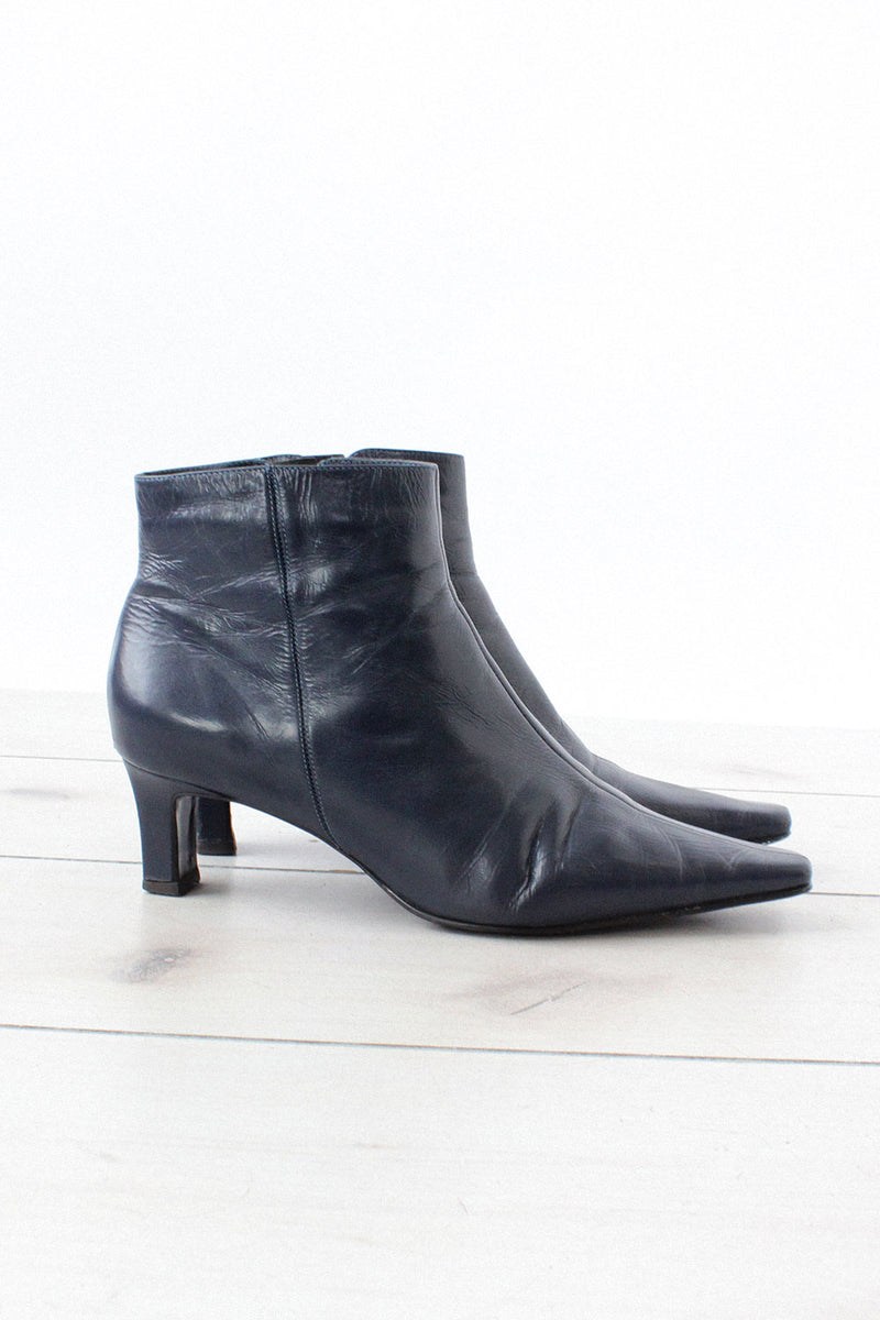 short heel booties