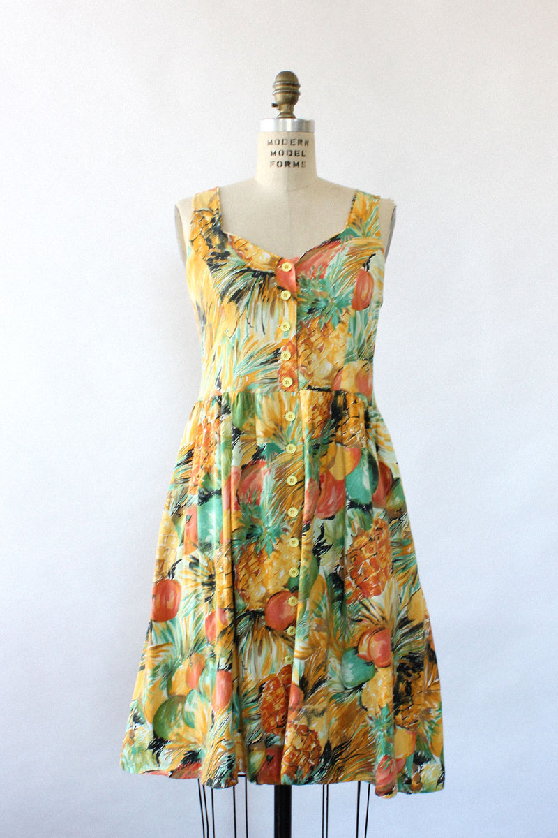 pineapple print sundress