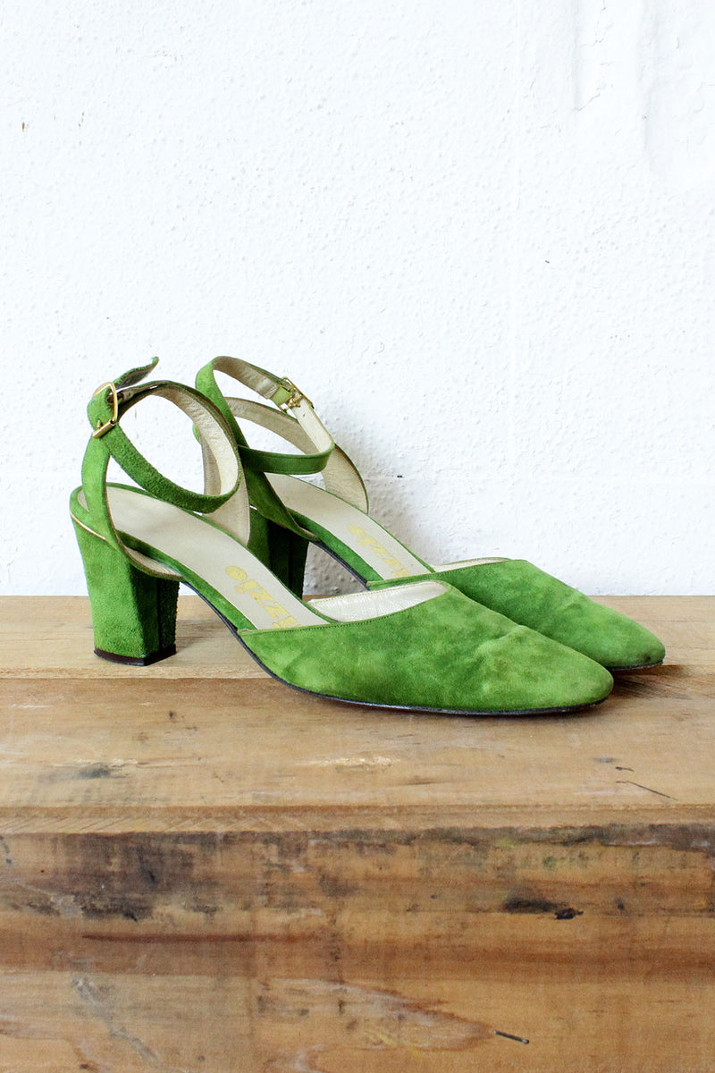 Moss Green Heels 8 N – OMNIA