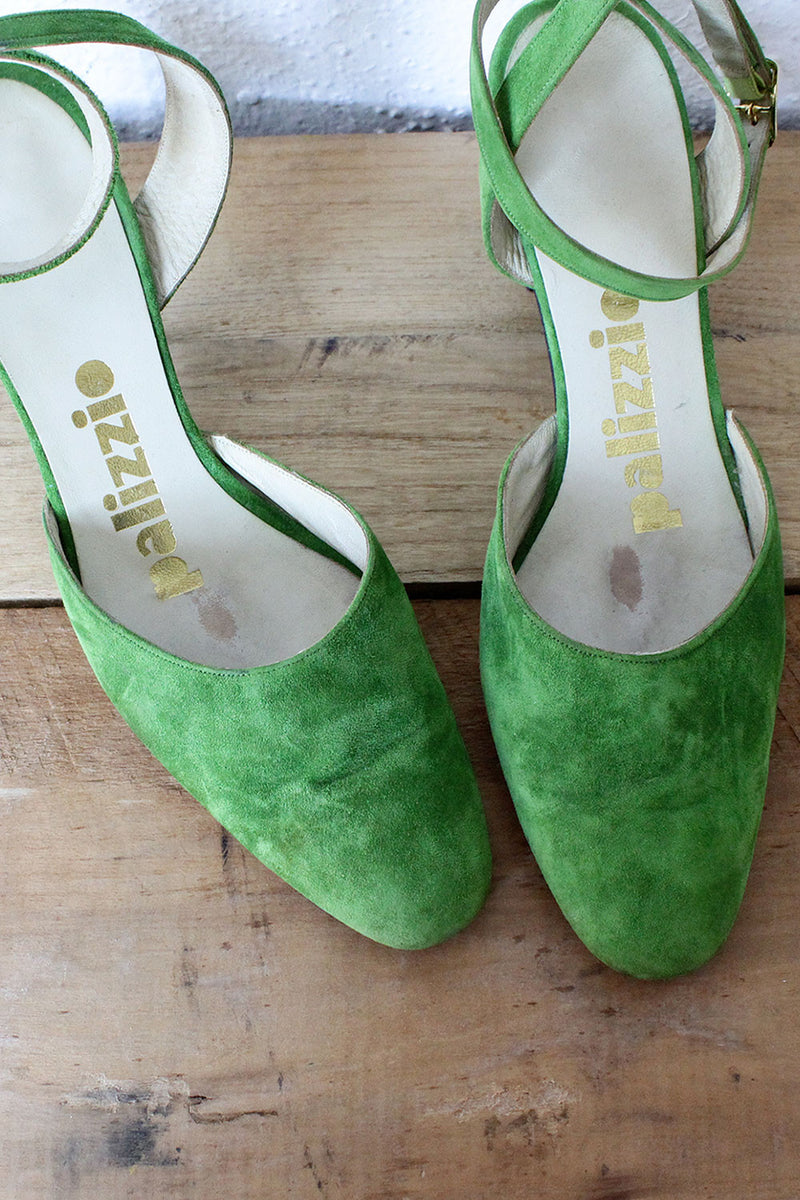 moss green heels