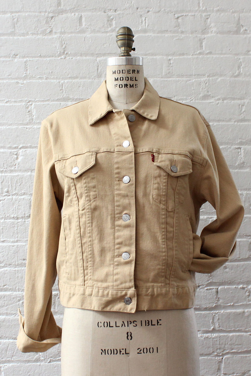 levi's khaki denim jacket