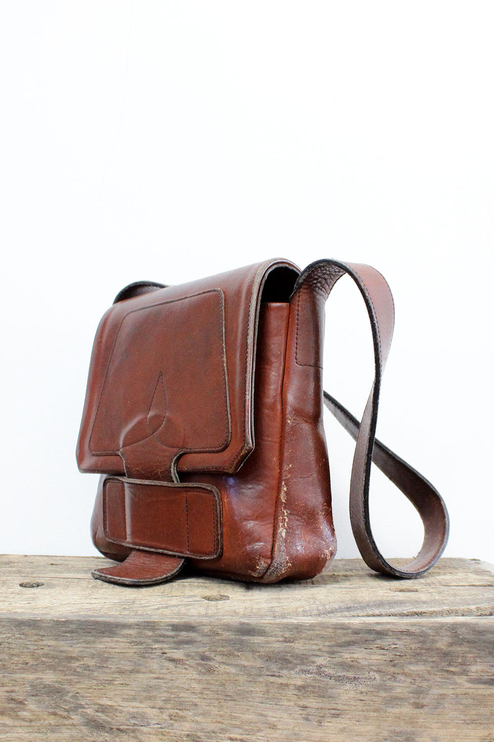 Vintage Leather Bag • Leather Saddle Bag • Vintage 70s Purse • Hippie Purse | eBay