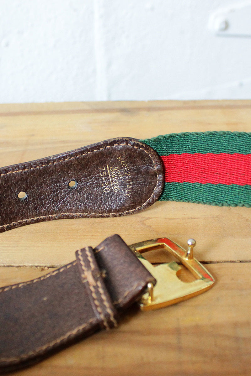 Vintage Gucci 70s Stripe Belt – OMNIA