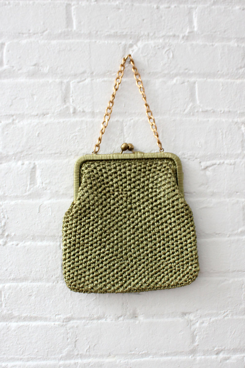 raffia purse