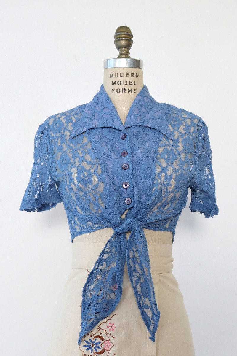 periwinkle lace top