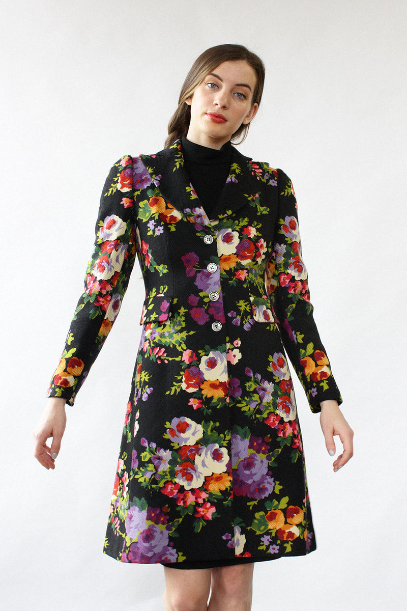 moschino flower coat