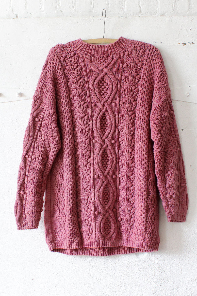 dusty rose sweater