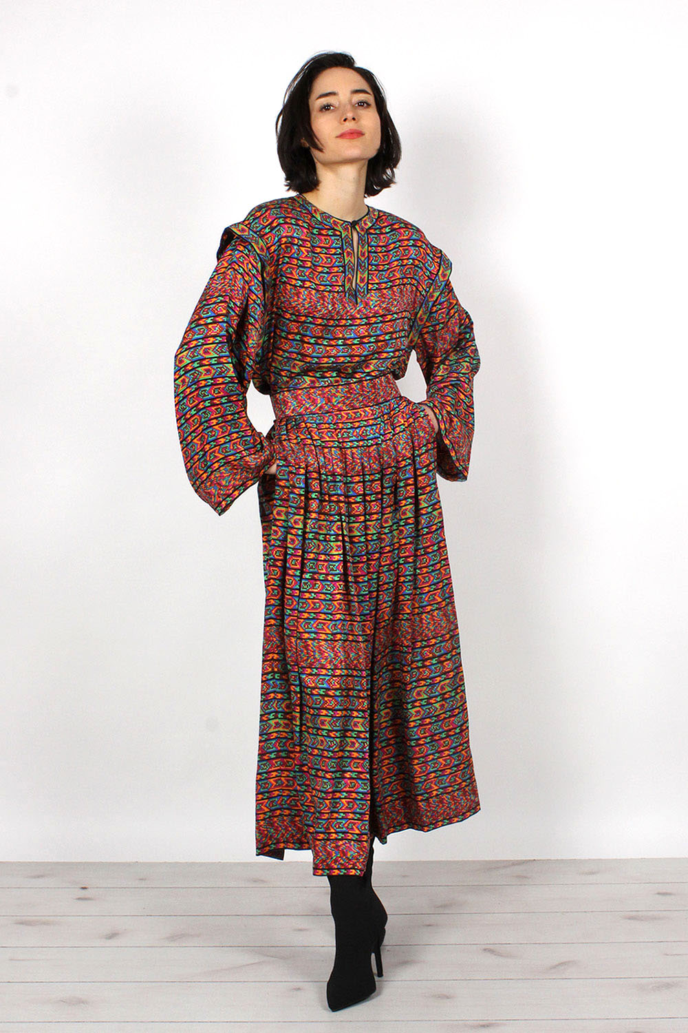Oscar De La Renta Silk Ensemble XS/S