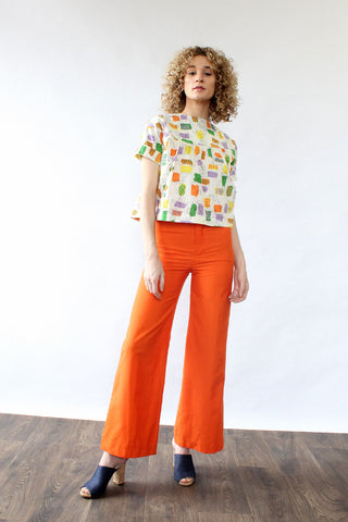 Sky Blue Kick Flares XS
