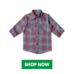 boys red checks shirt online