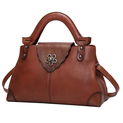 Vintage Style Handbags Italian Leather Purses