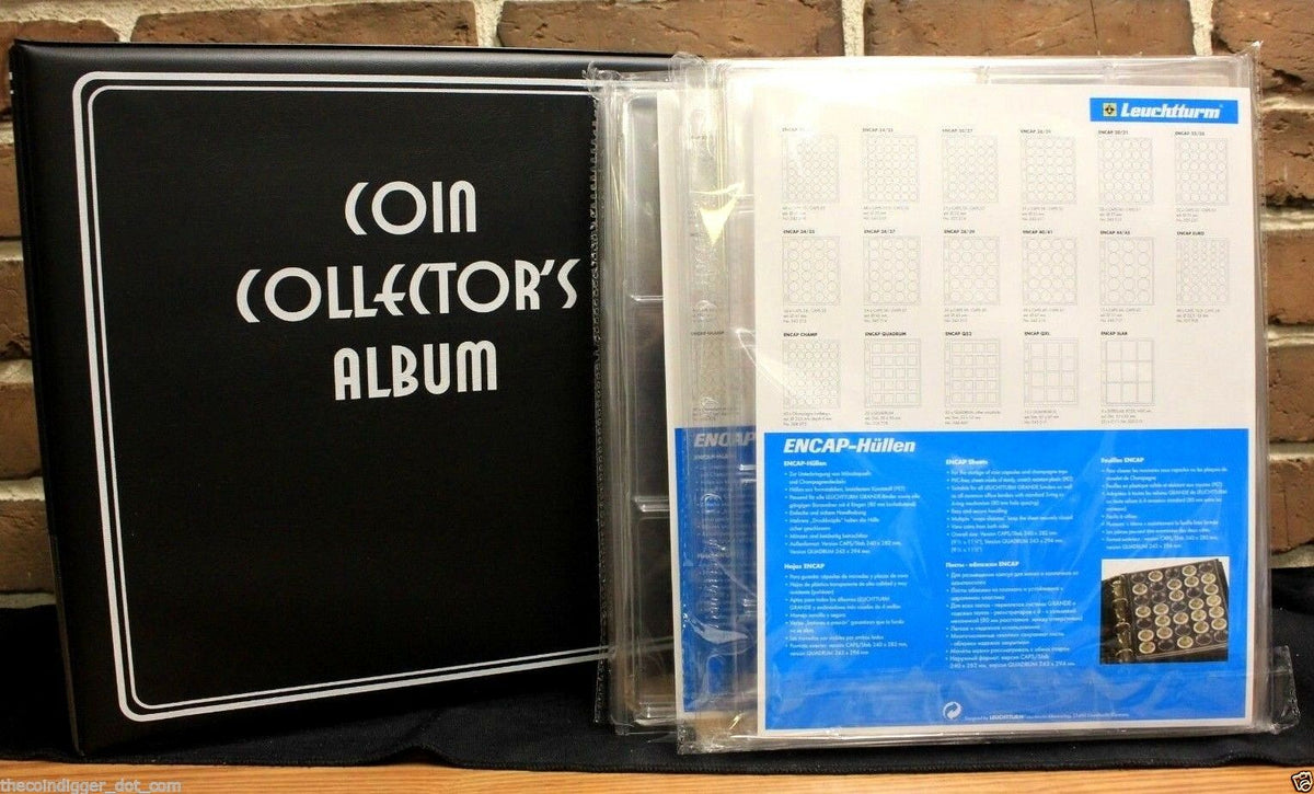 Coin Holder Collector Slab Premium Album 2 Encap Graded Slabs Case EVERSLAB Page 
