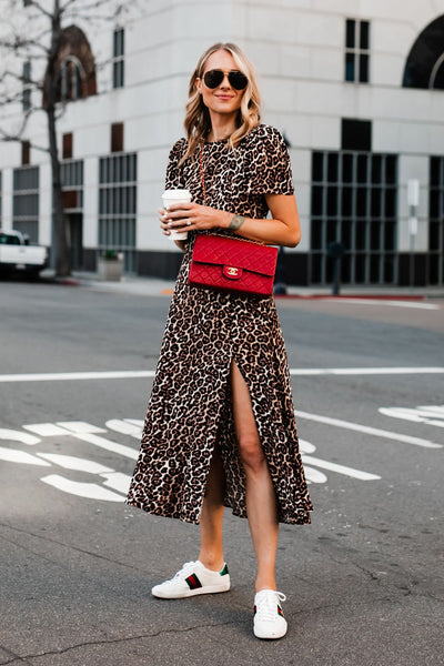 leopard print sneakers outfit