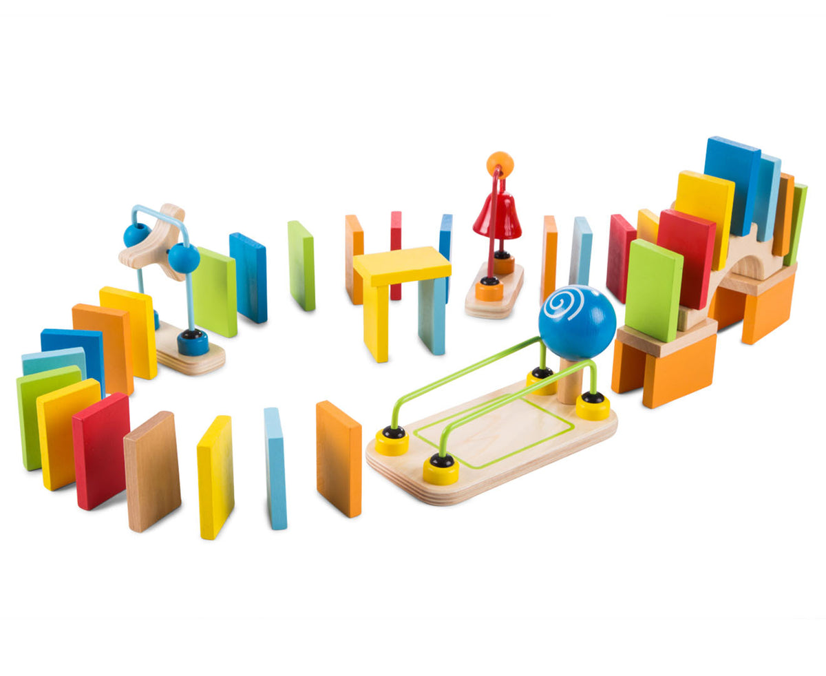 hape dynamo kid's wooden domino set