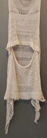 tricot fil de lin et fil de chaussettes recyclées