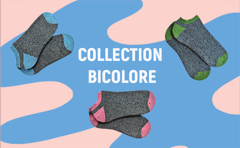 Collection chaussettes bicolores