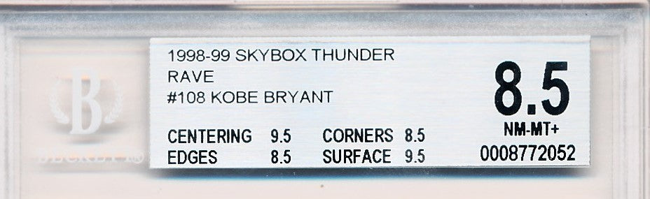 Kobe Bryant Card 1998-99 SkyBox Premium Mod Squad #4