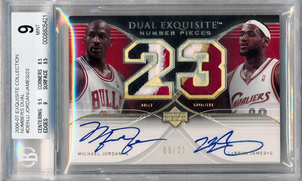 dual exquisite michael jordan lebron james