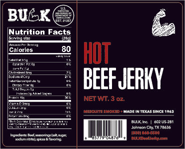 BULK Beef Jerky, Mobile Tool Dealer Jerky, Mechanic Jerky, Texas, Hot Jerky, Spicy Jerky, Best Jerky