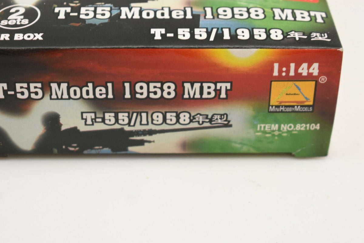 1/ BOX 82104 T-55 MODEL 1958 MBT WOW 1/144 PLASTIC MODEL KIT 2 PER BOX 