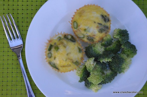 baked asparagus frittata savory muffins