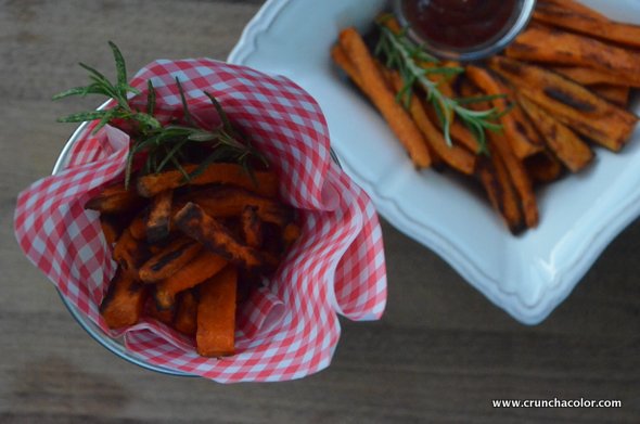 crispy baked sweet potato fries 2