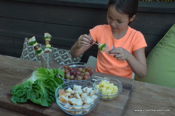 healthy lunch ideas veggie sandwich skewers