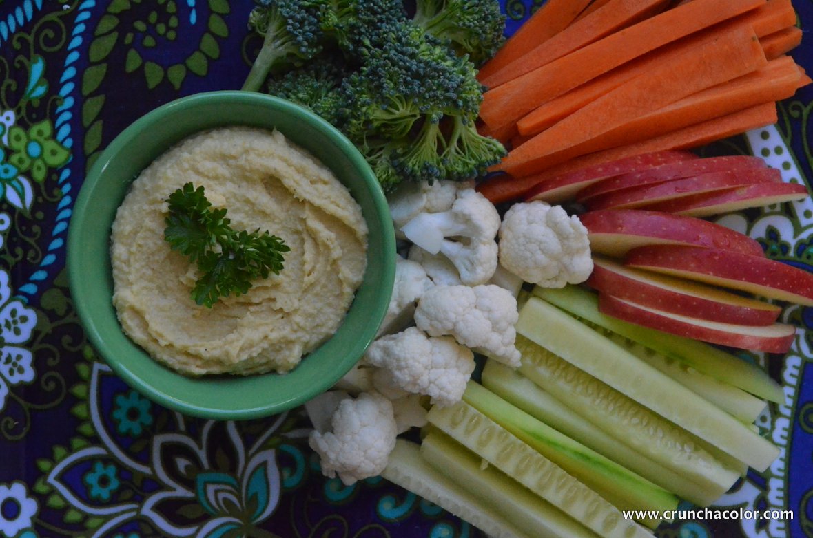 Healthy Homemade Hummus (52 New Foods) Crunch a Color