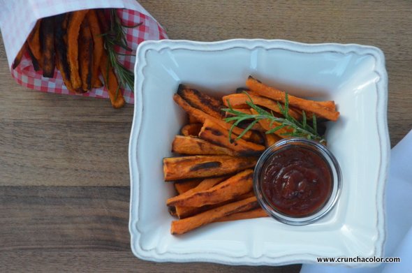 how to make baked sweet potato fries